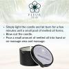imageFLEUR DE SPA Massage Oil Candle  6oz with Pour Spout  Made in USA  All Natural Coconut ampamp Soy Blend  Melts to Warm Alluring ampamp Hydrating Body Oil  Perfect Spa ampamp Gift Candle Sweet DreamsLeather