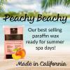 imageParaffin Wax Refills 6lb by FLEUR DE SPA  Made in USA  Infused with Coconut ampamp Jojoba Oils  Moisturizing Hydrating ampamp Soothing for Hands Feet ampamp Body  Spa ampamp Home UseTrue Peach