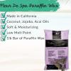 imageParaffin Wax Refills 6lb by FLEUR DE SPA  Made in USA  Infused with Coconut ampamp Jojoba Oils  Moisturizing Hydrating ampamp Soothing for Hands Feet ampamp Body  Spa ampamp Home UseRosemary  Mint  Eucalyptus