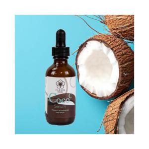 imageVitamin C Face Serum 2oz by FLEUR DE SPA  The Coco C Serum with Coconut Oil Jojoba Aloe Biotin ampamp Collagen  AntiAging Brightening ampamp Hydrating Skin Formula